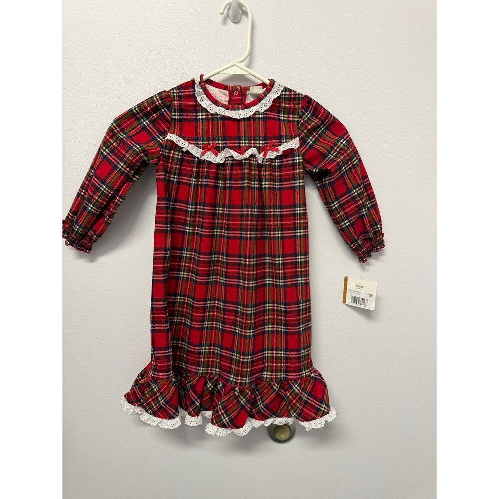 Girls little me Christmas flannel nightgown nwt